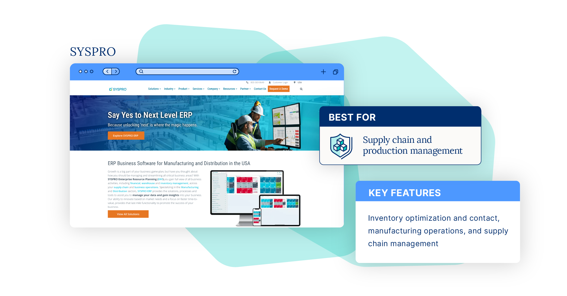 Image of Syspro homepage